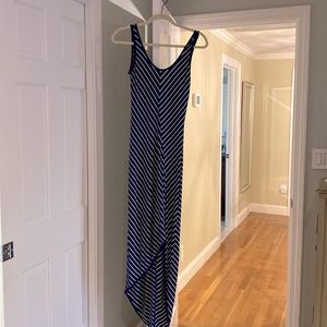 Athleta maxi dress, blue and white size XS